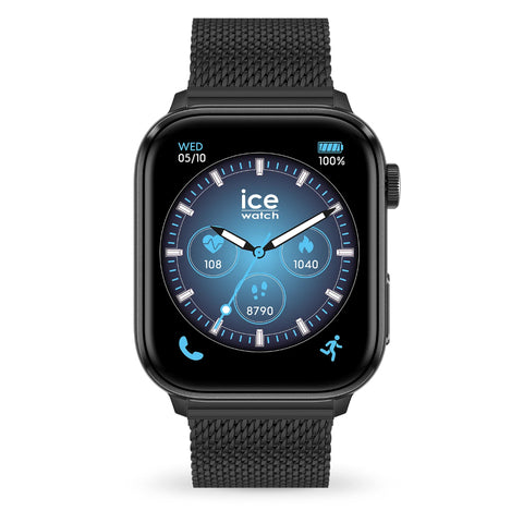 ICE smart 3.0 rectangulaire 1.78 Black Milanese