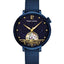 PIERRE LANNIER  AUSTRALE cadran beu bracelet bleu milanais