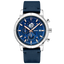 Montre Homme RCS Cadran Bleu Bracelet Cuir Bleu 462B161