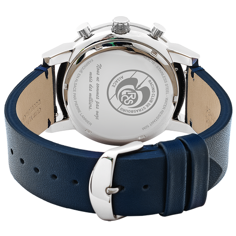 Montre Homme RCS Cadran Bleu Bracelet Cuir Bleu 462B161