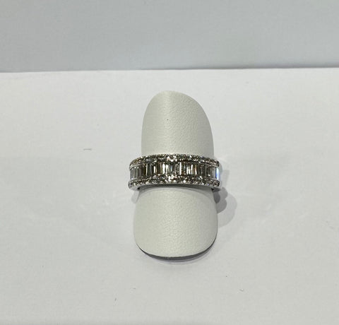 Bague Or Gris Diamants