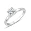 Solitaire Or Gris Diamant laboratoire 1.51 Carat