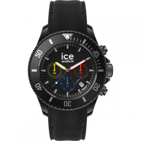 Montre Ice Watch Ice Chrono en Silicone Noir