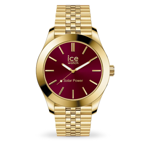 ICE-WATCH  ICE steel solar power - Gold burgundy  023793